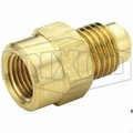 Dixon Tube Connector, 1/2 x 3/8 in Nominal, SAE Flare x FNPT, Brass 46F-8-6